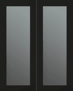 AVON 207 VETRO BLACK MATTE DOUBLE BI-FOLD BELLDINNI MODERN INTERIOR DOOR - 2