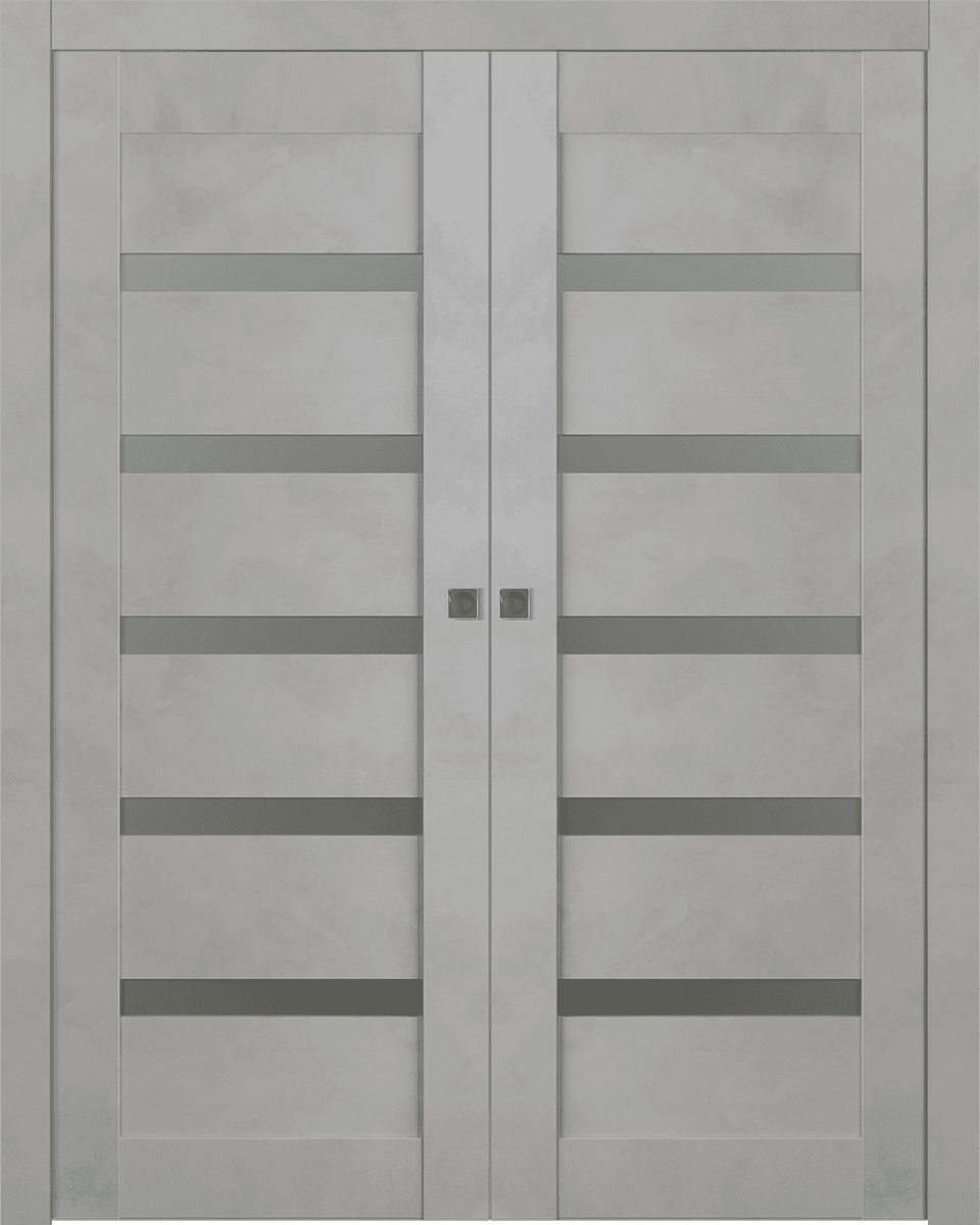 AVON 07-04 VETRO LIGHT URBAN DOUBLE POCKET BELLDINNI MODERN INTERIOR DOOR - 1