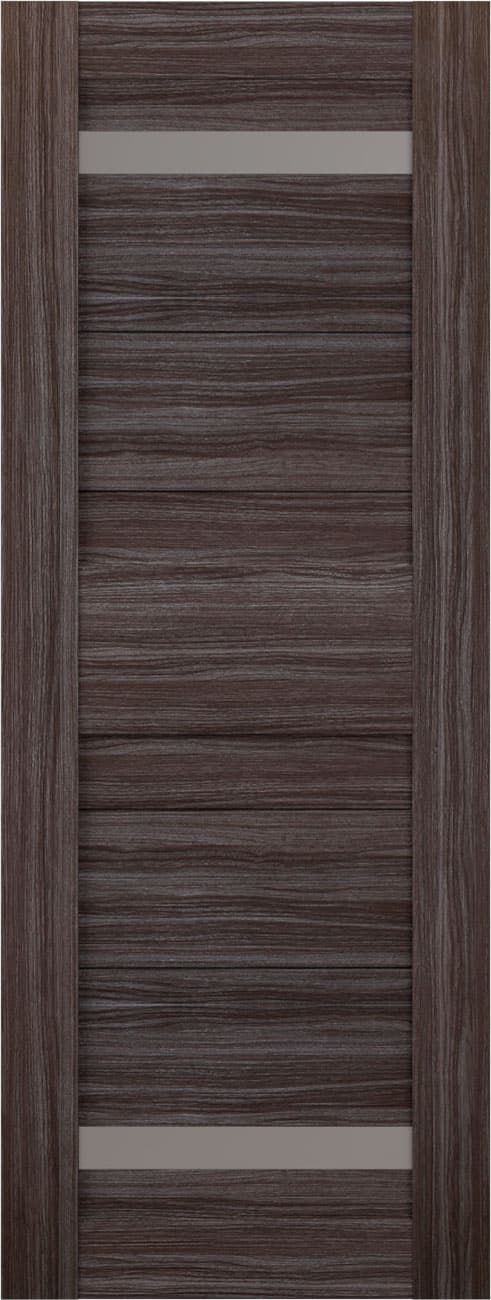 IMMA VETRO GRAY OAK SLAB BELLDINNI MODERN INTERIOR DOOR - 1