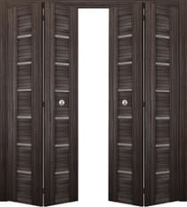 ALBA GRAY OAK DOUBLE BI-FOLD BELLDINNI MODERN INTERIOR DOOR - 1