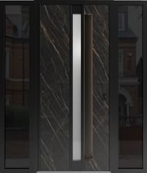 Modern steel exterior aluminum door Hiddex 0155 - 3