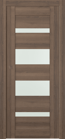AVON 07-01 VETRO PECAN NUTWOOD POCKET DOORS BELLDINNI MODERN INTERIOR DOOR - 1