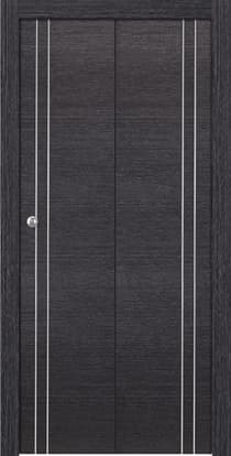 AVANTI 2V BLACK APRICOT BI-FOLD BELLDINNI MODERN INTERIOR DOOR - 1
