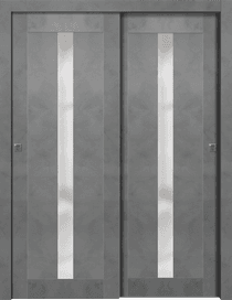 AVON 101 VETRO DARK URBAN BYPASS DOORS BELLDINNI MODERN INTERIOR DOOR - 1