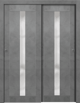 AVON 101 VETRO DARK URBAN BYPASS DOORS BELLDINNI MODERN INTERIOR DOOR - 1