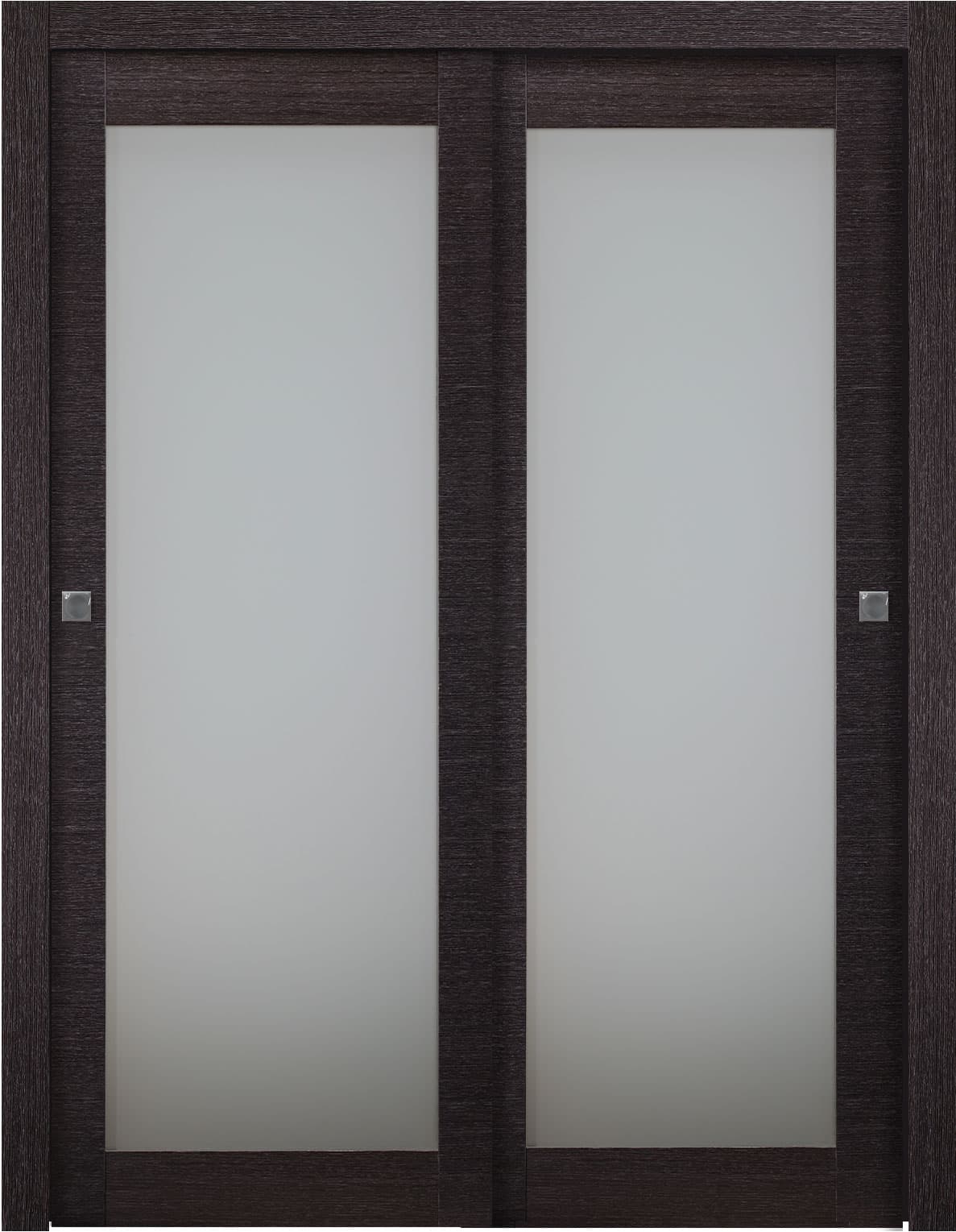 AVANTI 207 VETRO BLACK APRICOT BYPASS BELLDINNI MODERN INTERIOR DOOR - 1