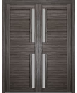 ESTA VETRO GRAY OAK CLOSET BELLDINNI MODERN INTERIOR DOOR - 1