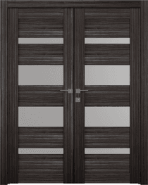 MIRELLA VETRO GRAY OAK CLOSET BELLDINNI MODERN INTERIOR DOOR - 1