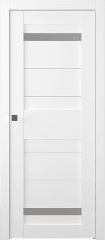 IMMA VETRO BIANCO NOBLE POCKET BELLDINNI MODERN INTERIOR DOOR - 1