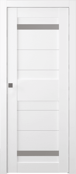 IMMA VETRO BIANCO NOBLE POCKET BELLDINNI MODERN INTERIOR DOOR - 1