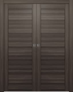ERMI GRAY OAK DOUBLE POCKET BELLDINNI MODERN INTERIOR DOOR - 1