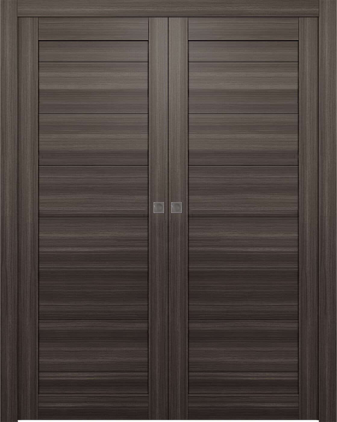 ERMI GRAY OAK DOUBLE POCKET BELLDINNI MODERN INTERIOR DOOR - 1