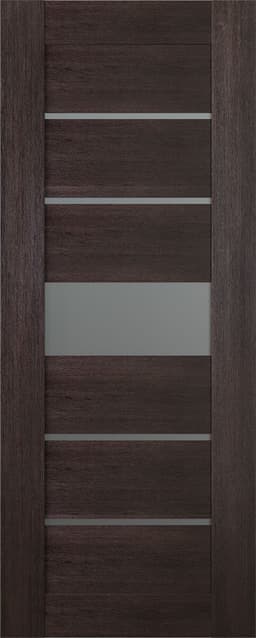 AVON 07-06 VETRO VERALINGA OAK SLAB BELLDINNI MODERN INTERIOR DOOR - 1