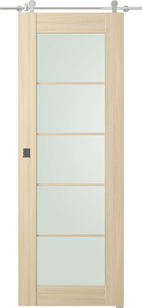 AVON 5 LITE VETRO LOIRE ASH DOUBLE BARN BELLDINNI MODERN INTERIOR DOOR - 1