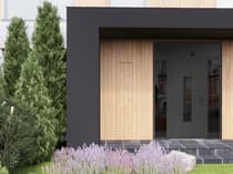 Single metal-aluminum modern exterior door Ronex 1477 - 10