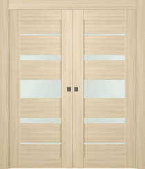 AVON 07-03 VETRO LOIRE ASH DOUBLE POCKET DOORS BELLDINNI MODERN INTERIOR DOOR - 1