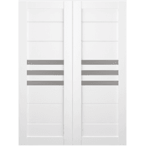DOME VETRO BIANCO NOBLE BYPASS BELLDINNI MODERN INTERIOR DOOR - 2