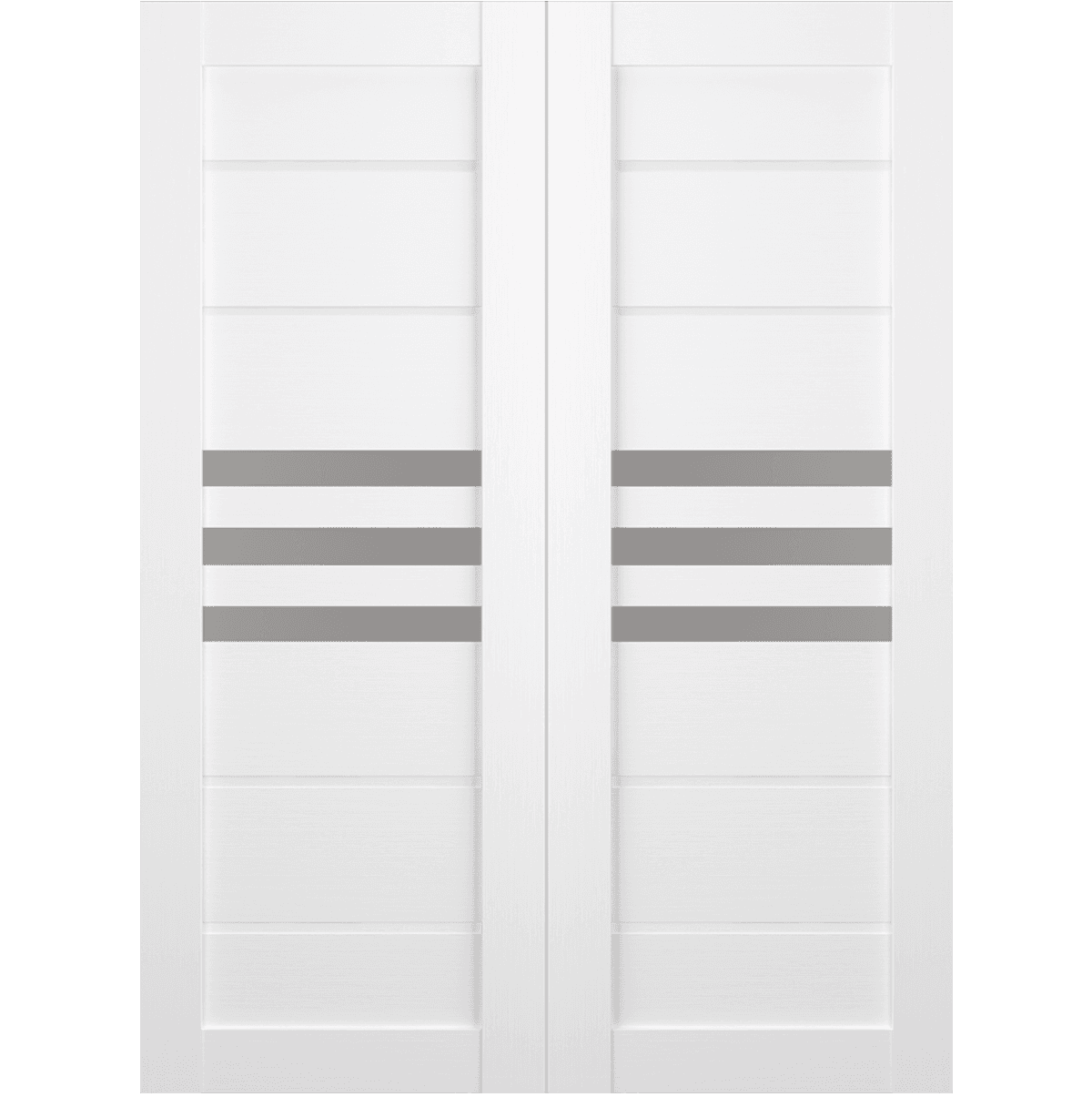 DOME VETRO BIANCO NOBLE BYPASS BELLDINNI MODERN INTERIOR DOOR - 2