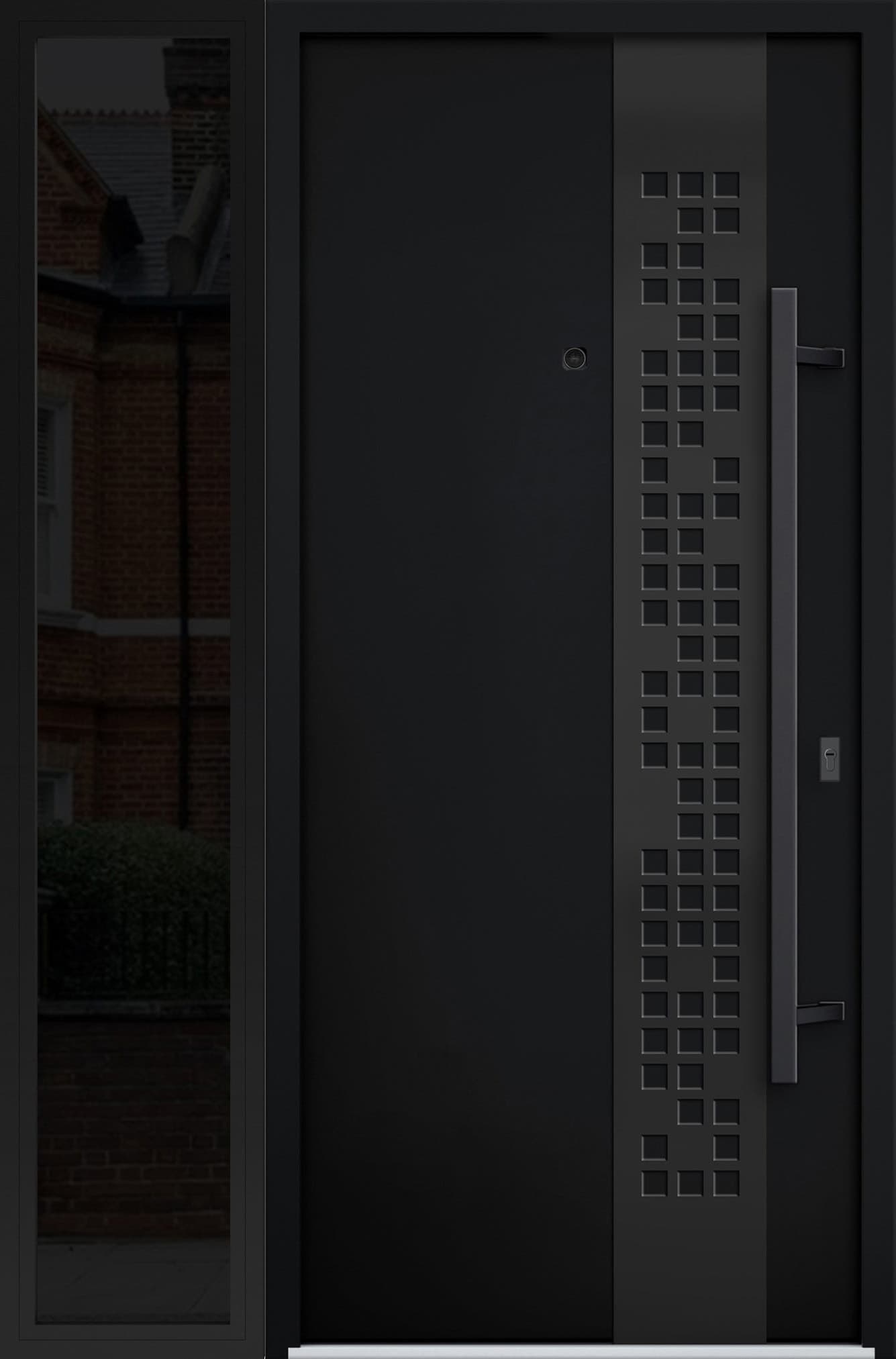 Single Modern Steel Exterior Door Deux 6078 - 2