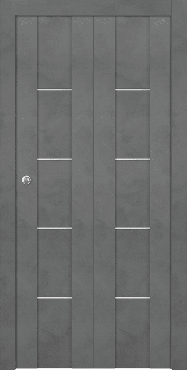 AVON 01 4H DARK URBAN BI-FOLD BELLDINNI MODERN INTERIOR DOOR - 1
