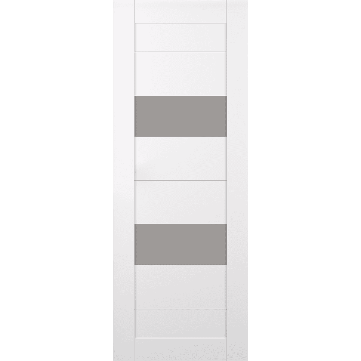 BERTA VETRO SNOW WHITE SWING BELLDINNI MODERN INTERIOR DOOR - 2