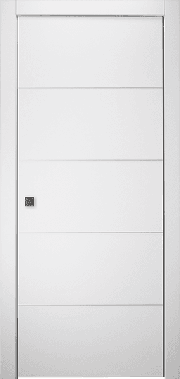 ARVIKA POLAR WHITE POCKET BELLDINNI MODERN INTERIOR DOOR - 1