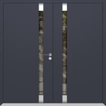 Double metal-aluminum modern exterior door Cynex 6777 A - 1