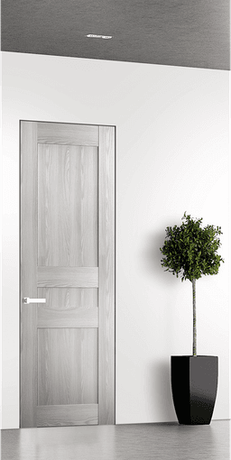 AVON 07 2R RIBEIRA ASH DOUBLE INVISIBLE METAL FRAME BELLDINNI MODERN INTERIOR DOOR - 1