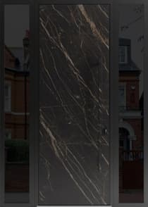 Single metal-aluminum modern exterior door Dekton 0118 8ft - 4