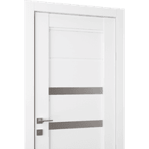 RITA VETRO BIANCO NOBLE POCKET BELLDINNI MODERN INTERIOR DOOR - 2