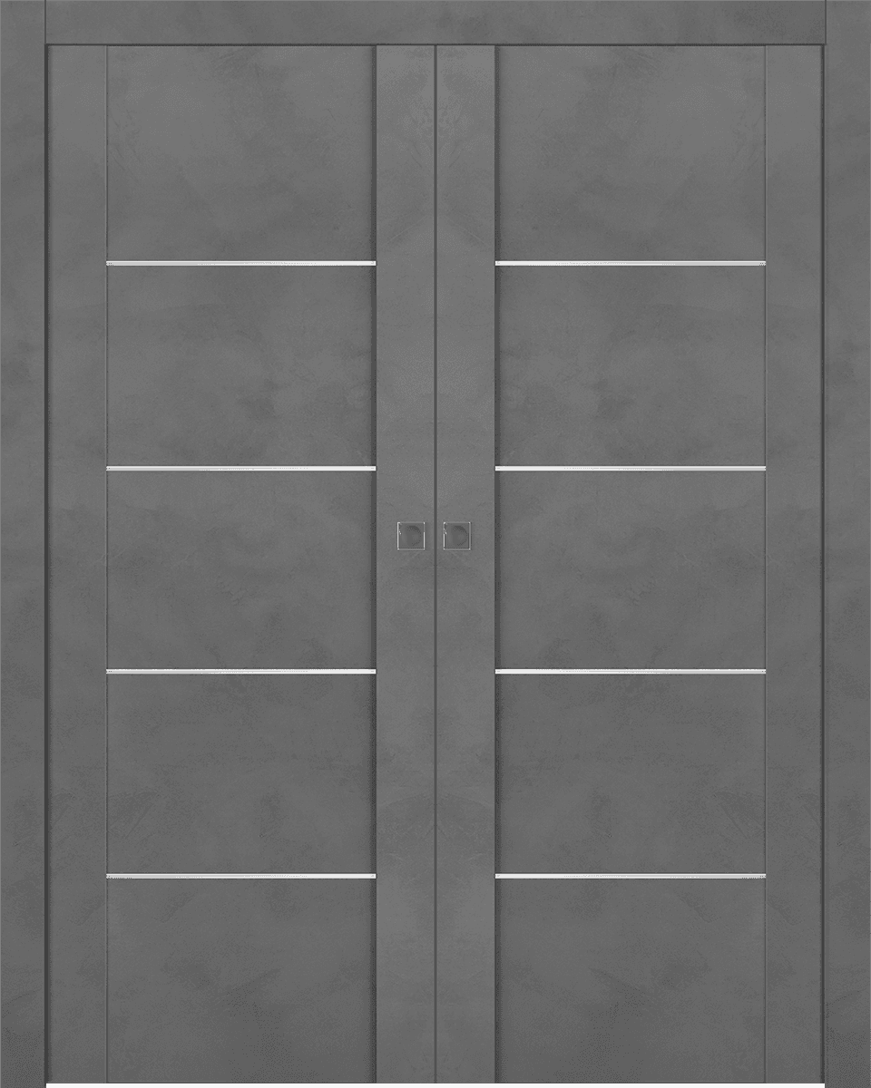 AVON 01 4H DARK URBAN DOUBLE POCKET DOORS BELLDINNI MODERN INTERIOR DOOR - 1