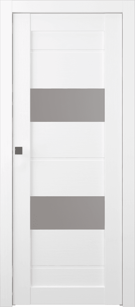 VITA VETRO BIANCO NOBLE POCKET BELLDINNI MODERN INTERIOR DOOR - 1