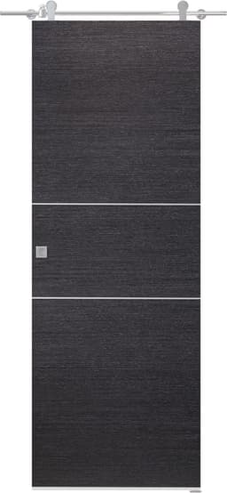 AVANTI 2H BLACK APRICOT DOUBLE BARN BELLDINNI MODERN INTERIOR DOOR - 1