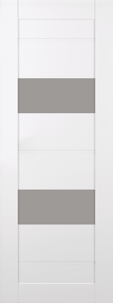 VITA VETRO SNOW WHITE SLAB BELLDINNI MODERN INTERIOR DOOR - 1