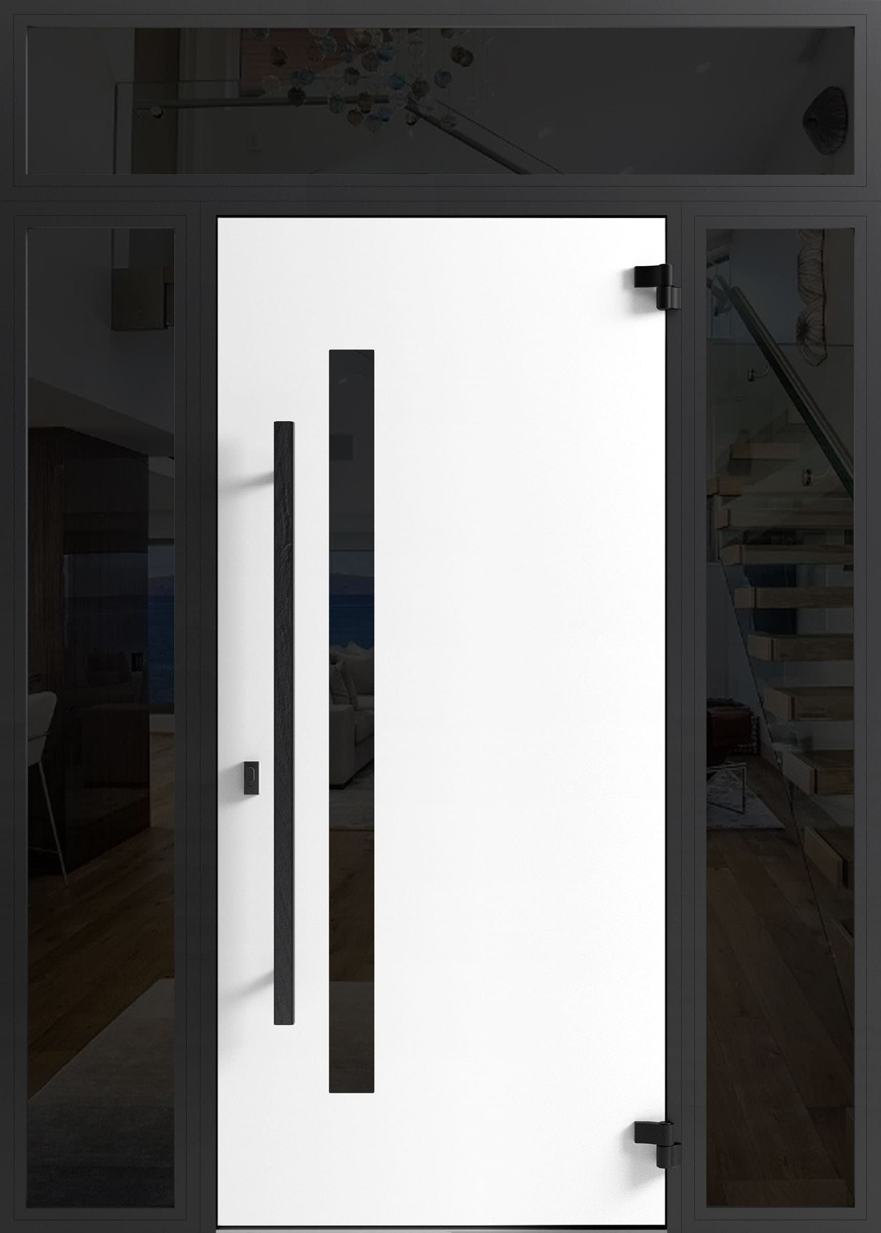 Single metal-aluminum modern exterior door Dekton 0163 - 7