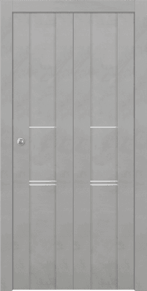 AVON 01 3H LIGHT URBAN DOUBLE BI-FOLD BELLDINNI MODERN INTERIOR DOOR - 1