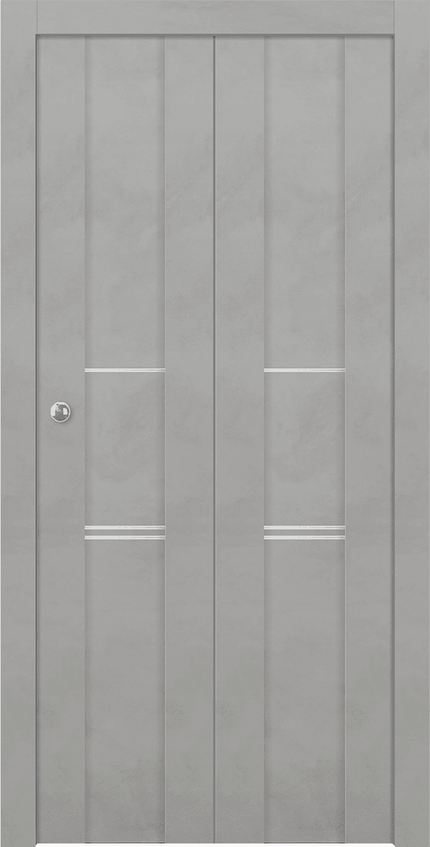 AVON 01 3H LIGHT URBAN DOUBLE BI-FOLD BELLDINNI MODERN INTERIOR DOOR - 1