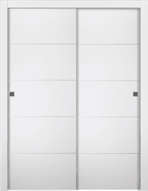 ARVIKA POLAR WHITE BYPASS BELLDINNI MODERN INTERIOR DOOR - 1