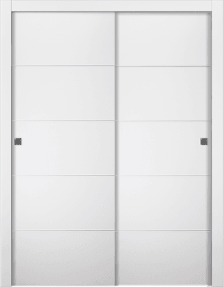 ARVIKA POLAR WHITE BYPASS BELLDINNI MODERN INTERIOR DOOR