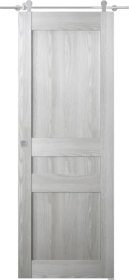 AVON 07 2R RIBEIRA ASH DOUBLE BARN BELLDINNI MODERN INTERIOR DOOR - 1