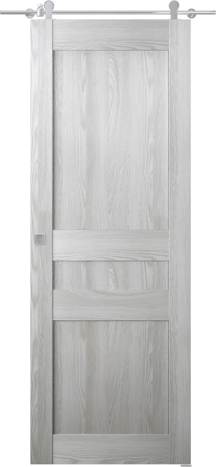 AVON 07 2R RIBEIRA ASH DOUBLE BARN BELLDINNI MODERN INTERIOR DOOR - 1