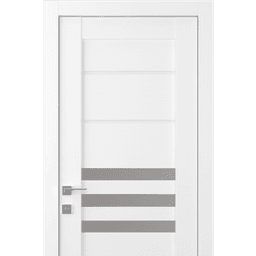 DOME VETRO SNOW WHITE SWING BELLDINNI MODERN INTERIOR DOOR - 4