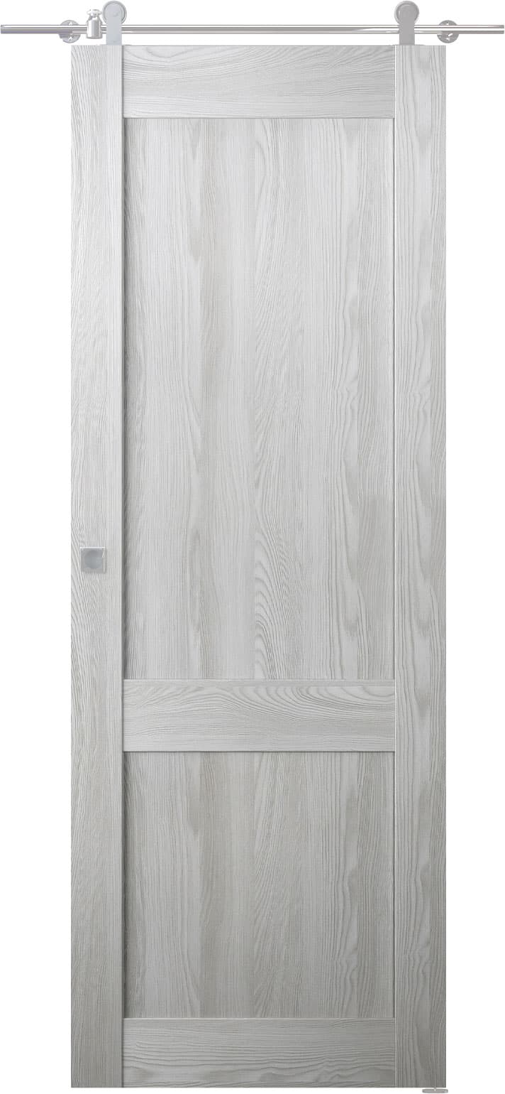 AVON 07 R RIBEIRA ASH DOUBLE BARN BELLDINNI MODERN INTERIOR DOOR - 1