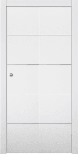 SMART PRO 4H POLAR WHITE BI-FOLD BELLDINNI MODERN INTERIOR DOOR - 1