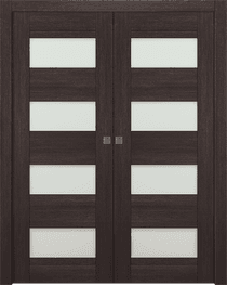 AVON 07-08 VETRO VERALINGA OAK DOUBLE POCKET DOORS BELLDINNI MODERN INTERIOR DOOR - 1