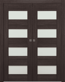 AVON 07-08 VETRO VERALINGA OAK DOUBLE POCKET DOORS BELLDINNI MODERN INTERIOR DOOR - 1