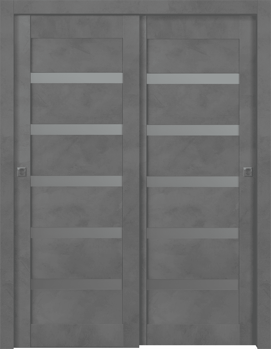 AVON 07-04 VETRO DARK URBAN BYPASS BELLDINNI MODERN INTERIOR DOOR - 1