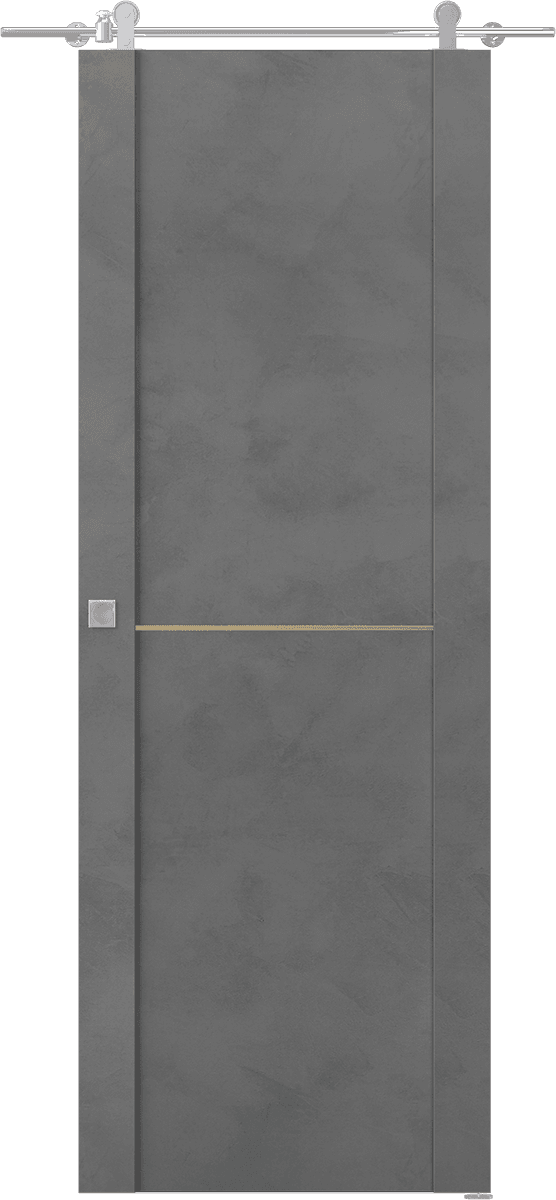 AVON 01 1H GOLD DARK URBAN DOUBLE BARN BELLDINNI MODERN INTERIOR DOOR - 1