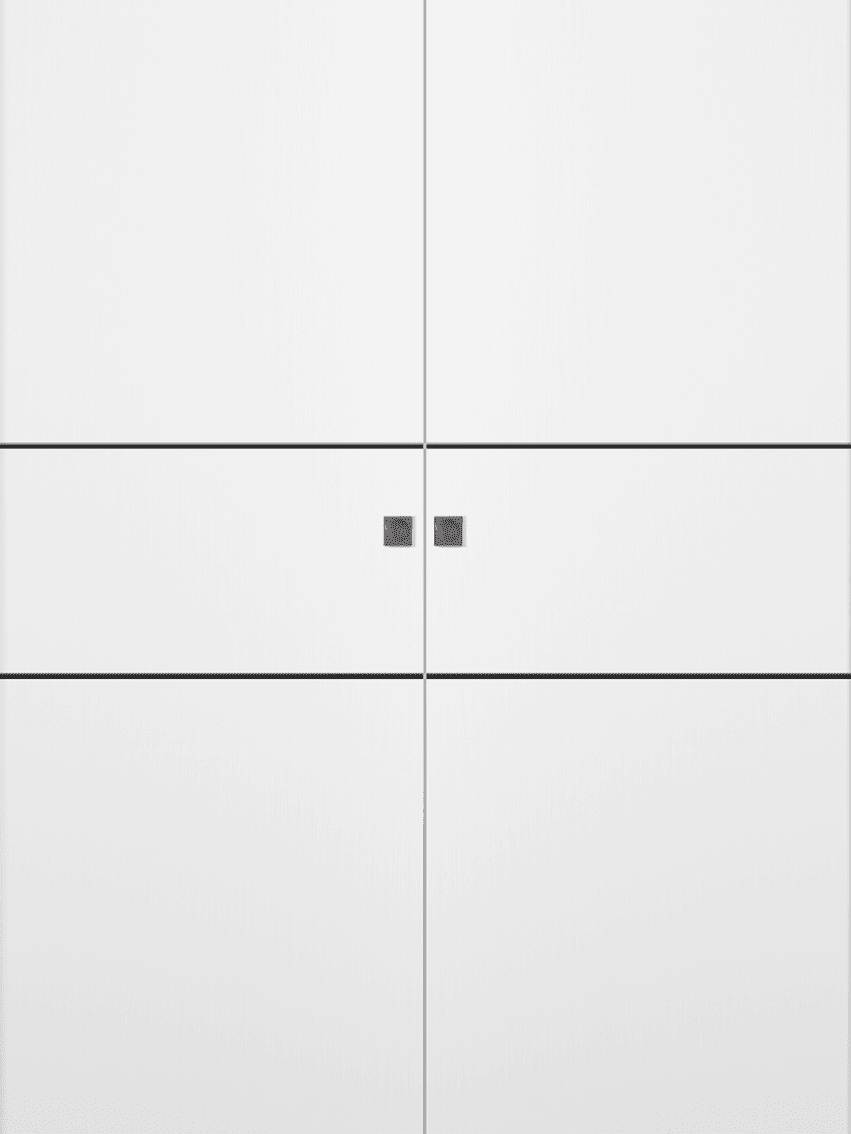 OPTIMA 2H BLACK SNOW WHITE DOUBLE MAGIC DOORS BELLDINNI MODERN INTERIOR DOOR - 1