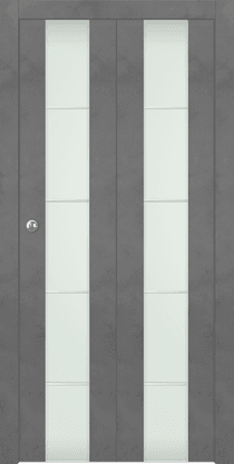 AVON 202 4H VETRO DARK URBAN BI-FOLD BELLDINNI MODERN INTERIOR DOOR - 1